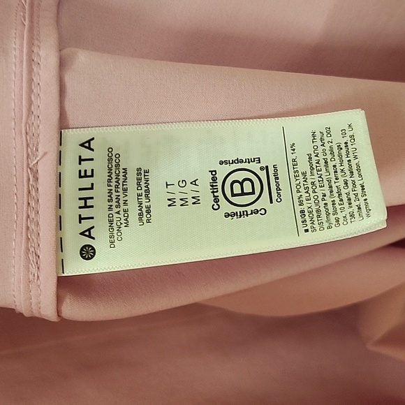 Athleta Urbanite Shirt Dress in Pink  Barbiecore Size M - Picture 16 of 16